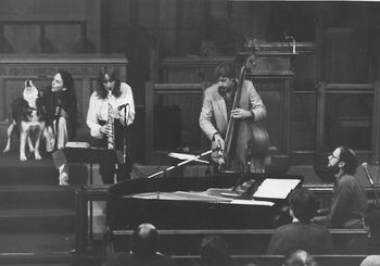 with Jane Ira Bloom, Harvie Swartz, facilitator, Patti Hagan and Husky, "Viga." "Expedition, for Jazz Trio and Siberian Husky" (1983)
