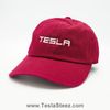 Tesla Dad Hat (Burgundy)
