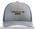 Tesla Club- SoCal Hat- Light Grey/ Blue