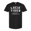 'Lucie Tiger' Black Tee