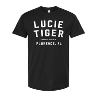 'Lucie Tiger' Black Tee