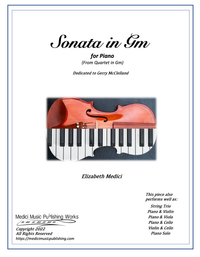 Sonata in Gm for Piano (adapted from Quartet in Gm) - Medici
