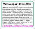 Vermicompost-Ormus Ultra 1 lb.