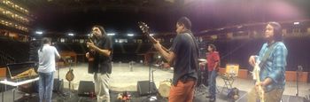 Sound check at Thompson- Bolling Arena

