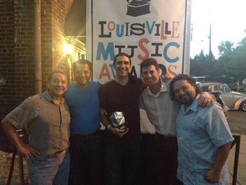 Accepting the Louisville Music Award for Best Americana Roots Band
