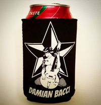 "Hot Rod Rockabilly Guitar" koozie