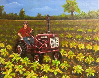DALE AND HIS TRACTOR