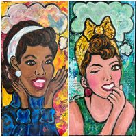 Bubble Girls Mixed Media Class