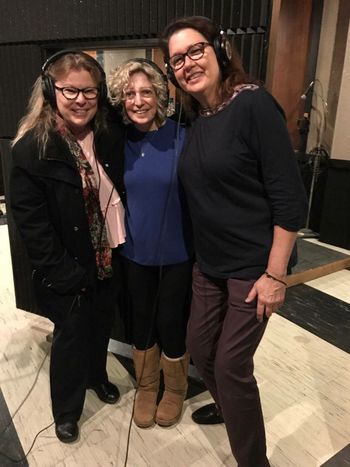 Jan with Terri Calderon and Debie Robbins right after completing vocals on the last song on the CD.
