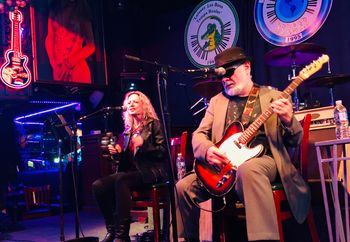 Jan & Ricky Gulliver Godfrey on their regular Thursday gig at Bourbon Street Blues on Printer's Alley in Nashville
