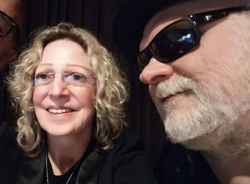 Jan with CD producer and frequent musical partner, Ricky Gulliver Godfrey
