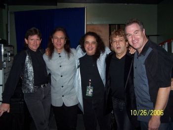 Michael (on right) with Jimy Sohns and The Shadows of Knight on Little Steven's Underground garage tour in Boston, MA
