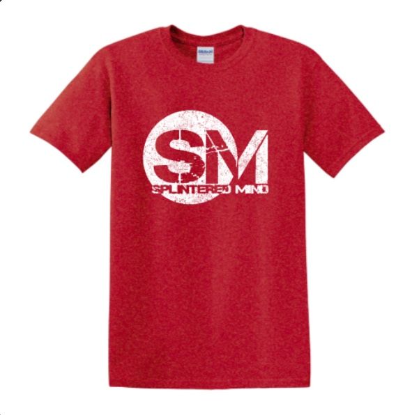 red SM logo T-shirt extra large
