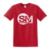 red SM logo T-shirt medium