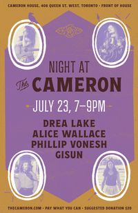 Night at The Cameron: Drea Lake, Alice Wallace, Phillip Vonesh and Gisun 