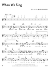 When We Sing (Sheet Music)