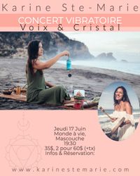 Concert Vibratoire Voix et Cristal (bain sonore)