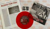 GG Allin & The Cedar St Sluts - BLOOD FOR YOU - TRANSLUCENT RED VINYL : 7"