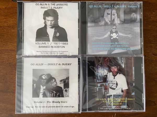 Insult & Injury 4 CD Set: Full Set - GG Allin & The Jabbers