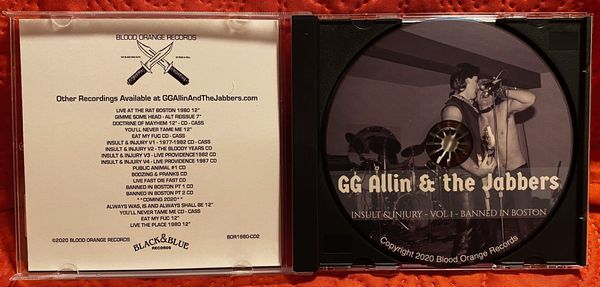 GG Allin & The Jabbers - CDs