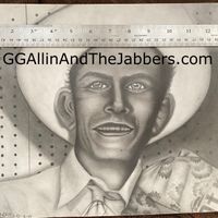 RARE Signed & #d 1 of 1 Nico Allin Drawing Hank Williams 11x14