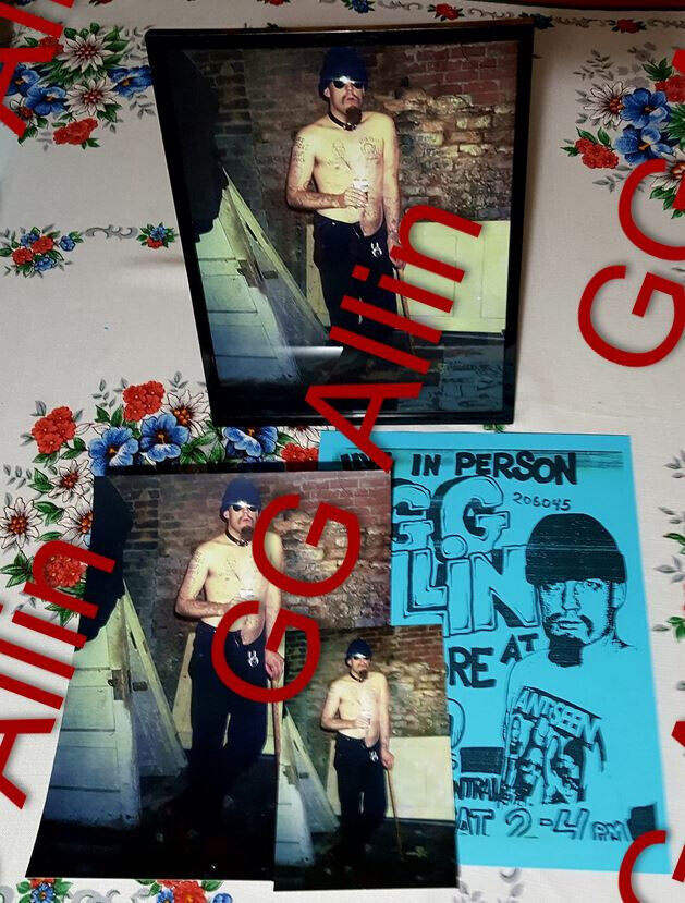 GG Allin 1991 Unreleased Photo (w/ accessory pack) from Murder Junkies ...