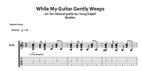 "while my guitar gently weeps" for solo guitar