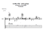 "In My Life" for solo guitar