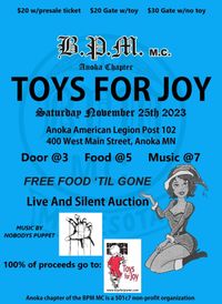 BPM MC Anoka Toys for Joy 