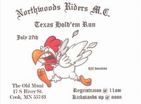 Northwoods Riders MC Texas Hold Em Run