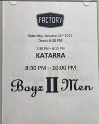 Boyz II Men: The Factory 