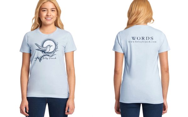 Words Bird T-shirt (feminine Cut) 