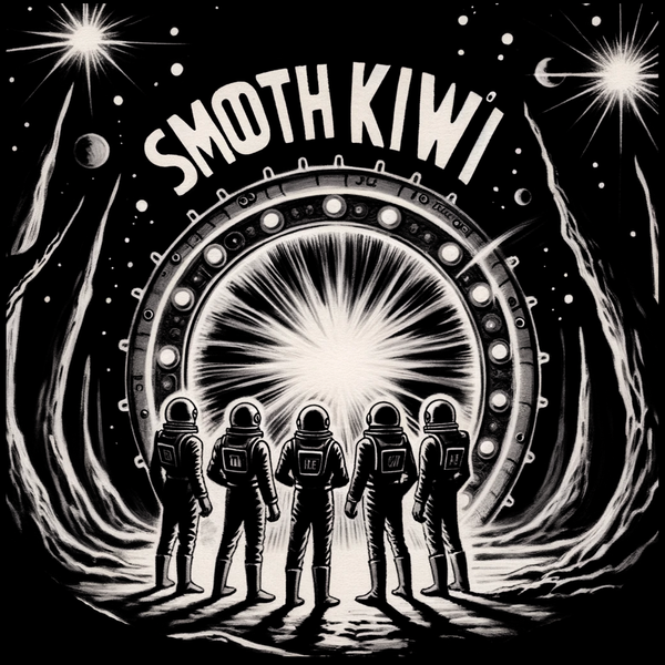Smooth Kiwi Space Sticker