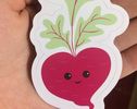 Heart Beet Sticker