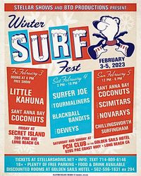 Winter Surf Fest - The Tourmaliners - Surfer Joe - Black Ball Bandits - The Deweys