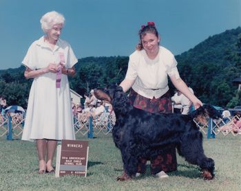 Brodie with his Junior Handling partner, Laura Udzilla
