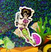 Samurai Mermaid Geisha (DieCut Sticker)