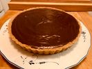 Bourbon Chocolate Silk Pie with Pecan Shortbread Crust (local KC area or Oklahoma only!) 