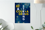 BE STRONG & COURAGEOUS Printable Word Art