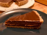 Bourbon Chocolate Silk Pie with Pecan Shortbread Crust (local KC area or Oklahoma only!) 