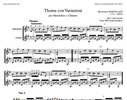 Bartolomeo Bortolazzi - Thema con Variazioni in sol maggiore - Mandolino e Chitarra