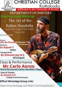 International webinar on the Art of the Italian Mandolin