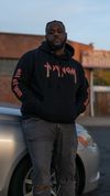 BLACK AOYNOM METAL HOODIE