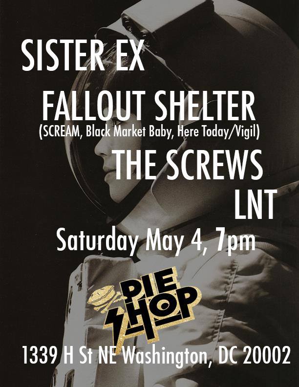 We'll be at the Pie Shop DC tomorrow night!