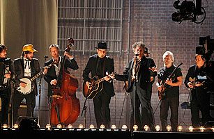 2011 Grammy Awards with Bob Dylan, Mumford & Sons and The Avett Brothers
