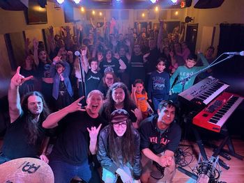 Amazing crowd at our record release show

