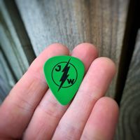 Green Lightning Guitar Pick