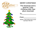 Christmas With Tyler Download Gift Certificate