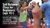 Self Defense Class For Beginners (age 15+) LEVEL 1