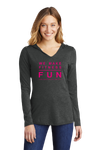 Ladies Long Sleeve Light Hoodie (4 color variations)